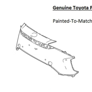 Painted 2023-2025 Toyota bZ4X Front Bumper | Genuine OEM