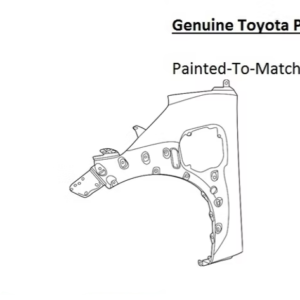 Painted 2023-2025 Toyota bZ4X Front Fender | Genuine OEM