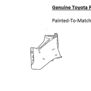 Painted 2023-2025 Toyota bZ4X Rear Bumper Side Panel | Genuine OEM
