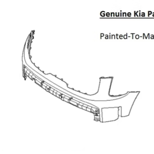 Painted 2023-2026 Kia Telluride Front Bumper | Genuine OEM