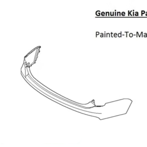 Painted 2023-2026 Kia Telluride Rear Bumper | Genuine OEM