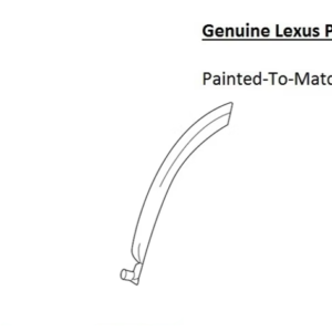 Painted 2023-2026 Lexus RX350 RX450h+ RX500h Rear Door Flare | Genuine OEM