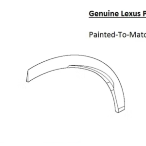 Painted 2023-2026 Lexus RX350 RX450h+ RX500h Rear Fender Flare | Genuine OEM