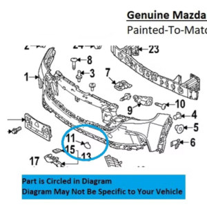 Painted 2023-2026 Mazda CX-50 CX50 Front Tow Hook Cover | Genuine OEM