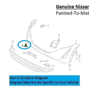 Painted 2023-2026 Nissan Ariya Front Tow Hook Cover | Genuine OEM