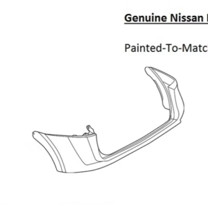 Painted 2023-2026 Nissan Ariya Rear Bumper | Genuine OEM