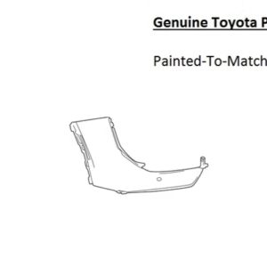 Painted 2023-2026 Toyota Crown Rear Bumper Side Panel | Genuine OEM
