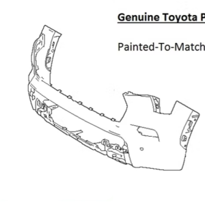 Painted 2023-2026 Toyota Sequoia Front Bumper | Genuine OEM