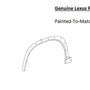 Painted 2024-2026 Lexus TX350 TX500h TX550h+ Front Fender Flare | Genuine OEM