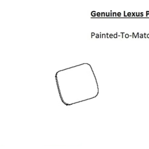 Painted 2024-2026 Lexus TX350 TX500h TX550h+ Fuel Door | Genuine OEM
