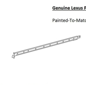 Painted 2024-2026 Lexus TX350 TX500h TX550h+ Rocker Molding | Genuine