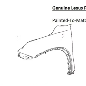 Painted 2024-2026 Lexus TX350 TX500h TX550h+ TX550 Front Fender | Genuine OEM