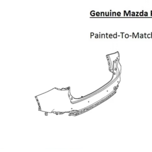 Painted 2024-2026 Mazda CX-90 CX90 Rear Bumper | Genuine OEM
