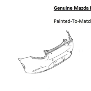 Painted 2024-2026 Mazda MX-5 MX5 Miata Rear Bumper | Genuine OEM