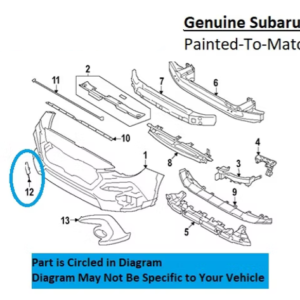Painted 2024-2026 Subaru Crosstrek Front Tow Hook Cover | Genuine OEM