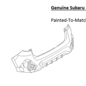 Painted 2024-2026 Subaru Crosstrek Rear Bumper | Genuine OEM