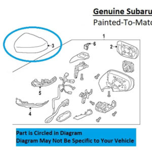 Painted 2024-2026 Subaru Crosstrek Side Mirror Cover | Genuine OEM