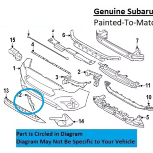 Painted 2024-2026 Subaru Impreza Front Tow Hook Cover | Genuine OEM