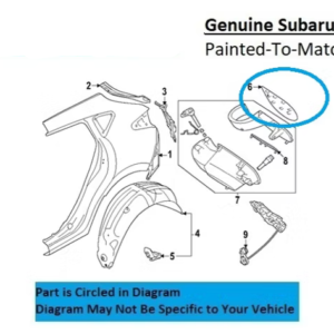 Painted 2024-2026 Subaru Impreza Fuel Door | Genuine OEM