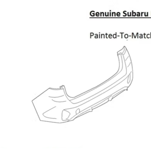 Painted 2024-2026 Subaru Impreza Rear Bumper | Genuine OEM