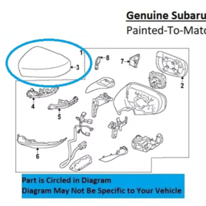 Painted 2024-2026 Subaru Impreza Side Mirror Cover | Genuine OEM