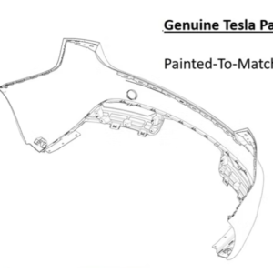 Painted 2024-2026 Tesla Model 3 Rear Bumper | Genuine OEM