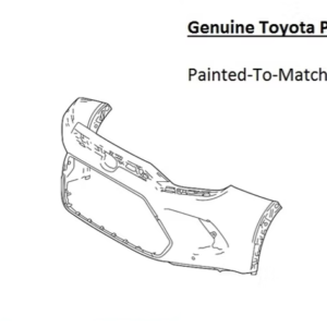 Painted 2024-2026 Toyota Grand Highlander Front Bumper | Genuine OEM