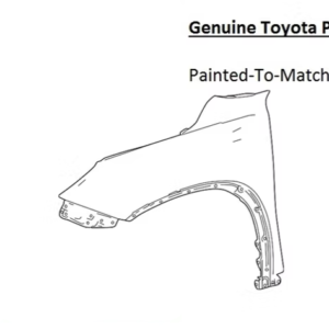 Painted 2024-2026 Toyota Grand Highlander Front Fender | Genuine OEM