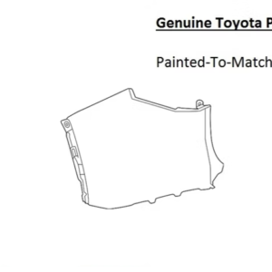 Painted 2024-2026 Toyota Grand Highlander Rear Bumper Side Panel | Genuine OEM