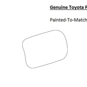 Painted 2024-2026 Toyota Land Cruiser Fuel Door | Genuine OEM