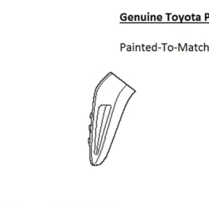 Painted 2024-2026 Toyota Tacoma Front Bumper Extension | Genuine OEM