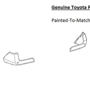 Painted 2024-2026 Toyota Tacoma Rear Bumper Caps | Genuine OEM