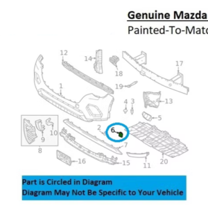 Painted 2025-2026 Mazda CX-70 Mazda CX70 Front Tow Hook Cover | Genuine OEM