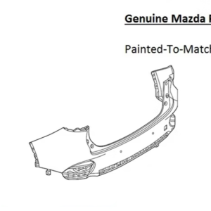 Painted 2025-2026 Mazda CX-70 Mazda CX70 Rear Bumper | Genuine OEM