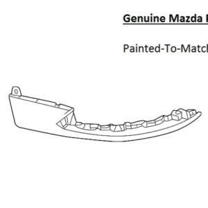 Painted 2025-2026 Mazda CX-70 Mazda CX70 Rear Lower Corner Molding | Genuine OEM
