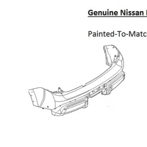 Painted 2025-2026 Nissan Armada Rear Bumper | Genuine OEM