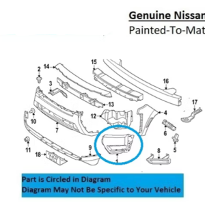 Painted 2025-2026 Nissan Frontier Front Bumper Ends | Genuine OEM