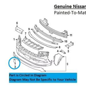 Painted 2025-2026 Nissan Kicks Front Tow Hook Cover | Genuine OEM