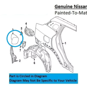 Painted 2025-2026 Nissan Kicks Fuel Door | Genuine OEM