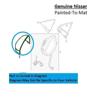Painted 2025-2026 Nissan Kicks Side Mirror Cover | Genuine OEM