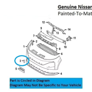 Painted 2025-2026 Nissan Murano Front Tow Hook Cover | Genuine OEM