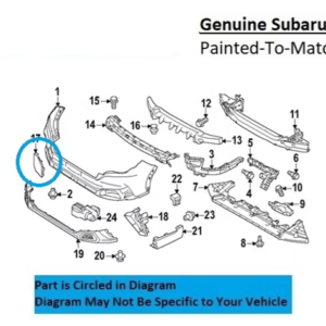 Painted 2025-2026 Subaru Forester Front Tow Hook Cover | Genuine OEM