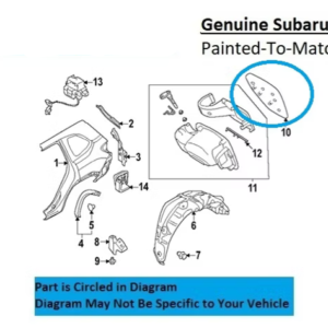 Painted 2025-2026 Subaru Forester Fuel Door | Genuine OEM