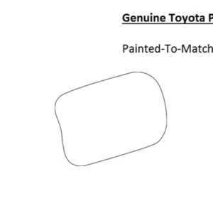 Painted 2025-2026 Toyota 4Runner Fuel Door | Genuine OEM