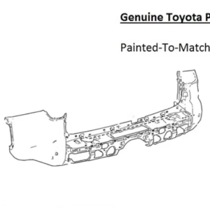 Painted 2025-2026 Toyota 4Runner Rear Bumper | Genuine OEM