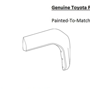 Painted 2025-2026 Toyota 4Runner Rear Fender Flare (Quarter Panel) | Genuine OEM