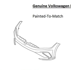 Painted 2025-2026 Volkswagen Jetta Front Bumper | Genuine OEM