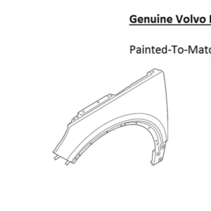 Painted 2025-2026 Volvo EC40 Front Fender | Genuine OEM