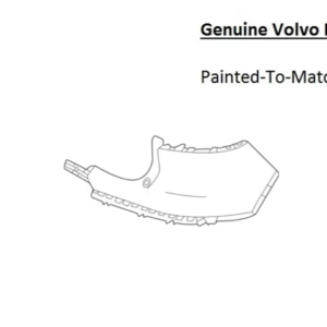 Painted 2025-2026 Volvo EC40 Rear Bumper Side Panel | Genuine OEM