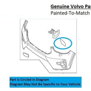 Painted 2025-2026 Volvo EX40 Headlamp Washer Cover | Genuine OEM